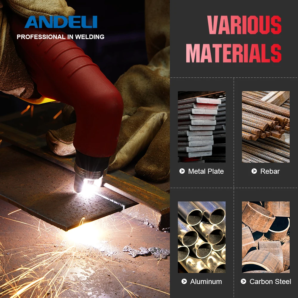 ANDELI Plasma Cutting Machine CUT-60 PRO 220V/380V LCD Display Non-HF Pilot Arc Contacting Cutting Plasma Cutter