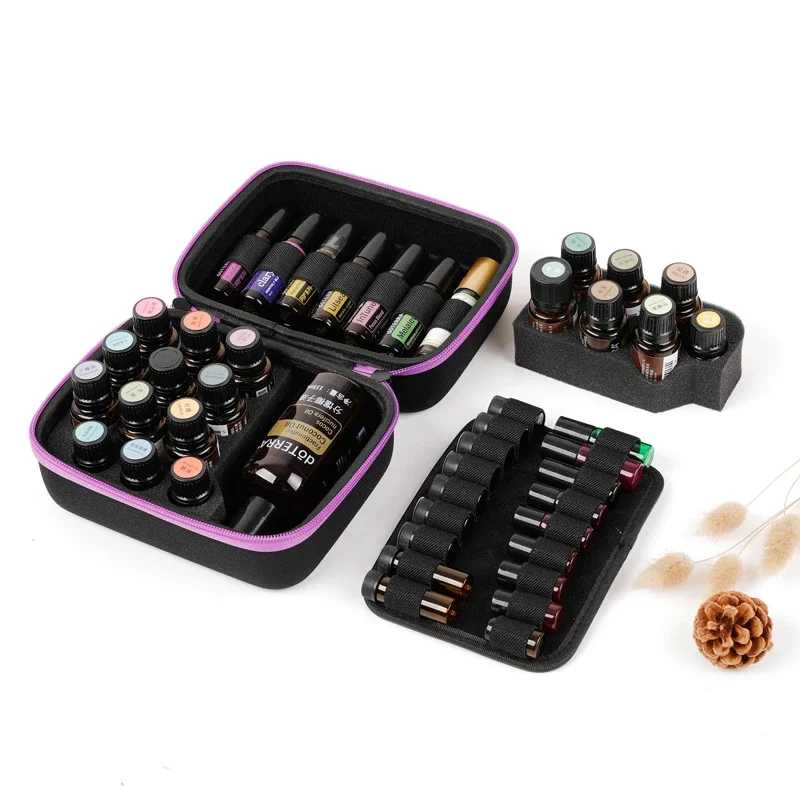 44 Slots 15ML Essential Oil Storage Box for DoTERRA 5ML 10ml Travel Essential Oil Roller Bottles Hanging Storage Organizadores