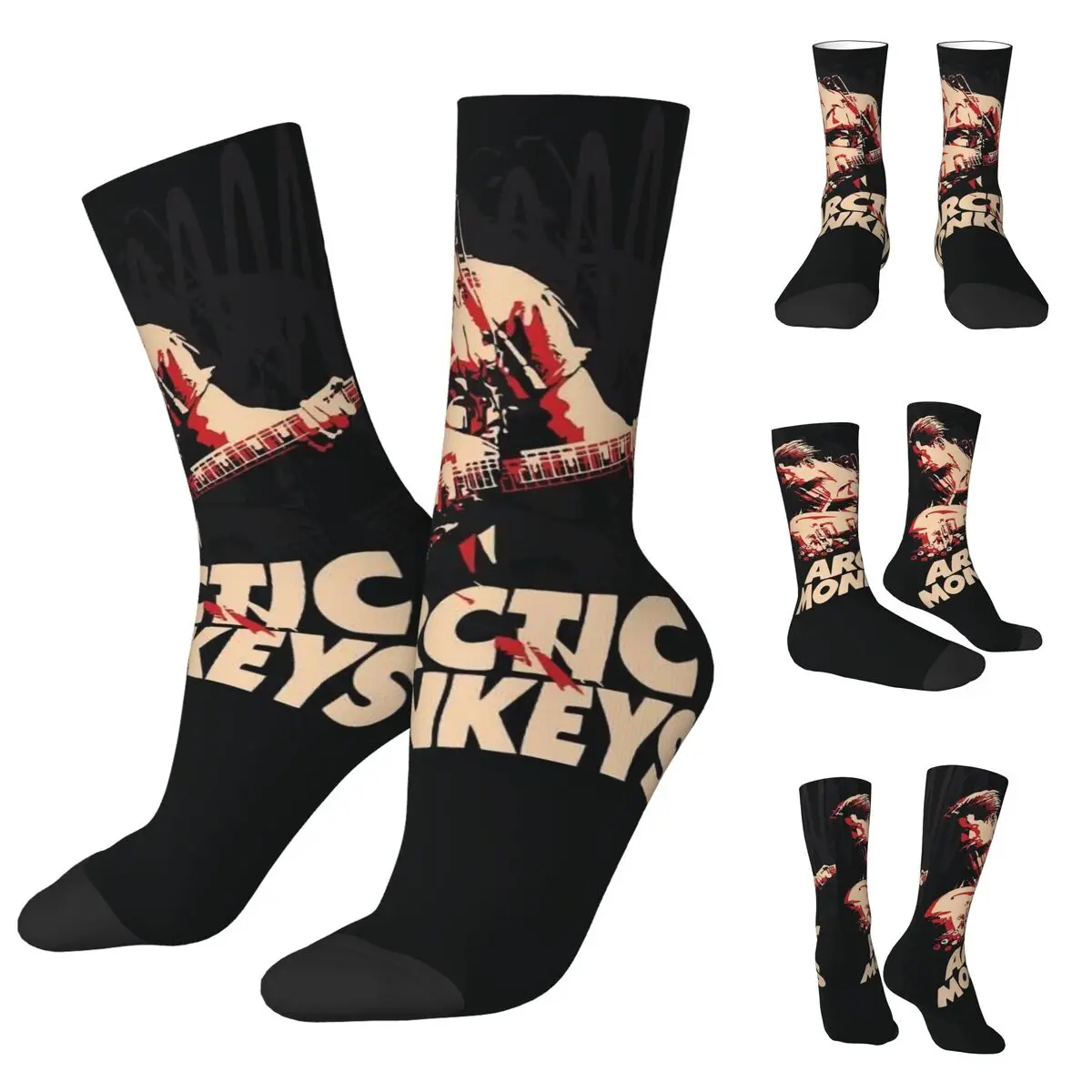 Arctic Monkeys Inspired Unisex Socks,Hip Hop 3D Print Happy Socks Street Style Crazy Sock