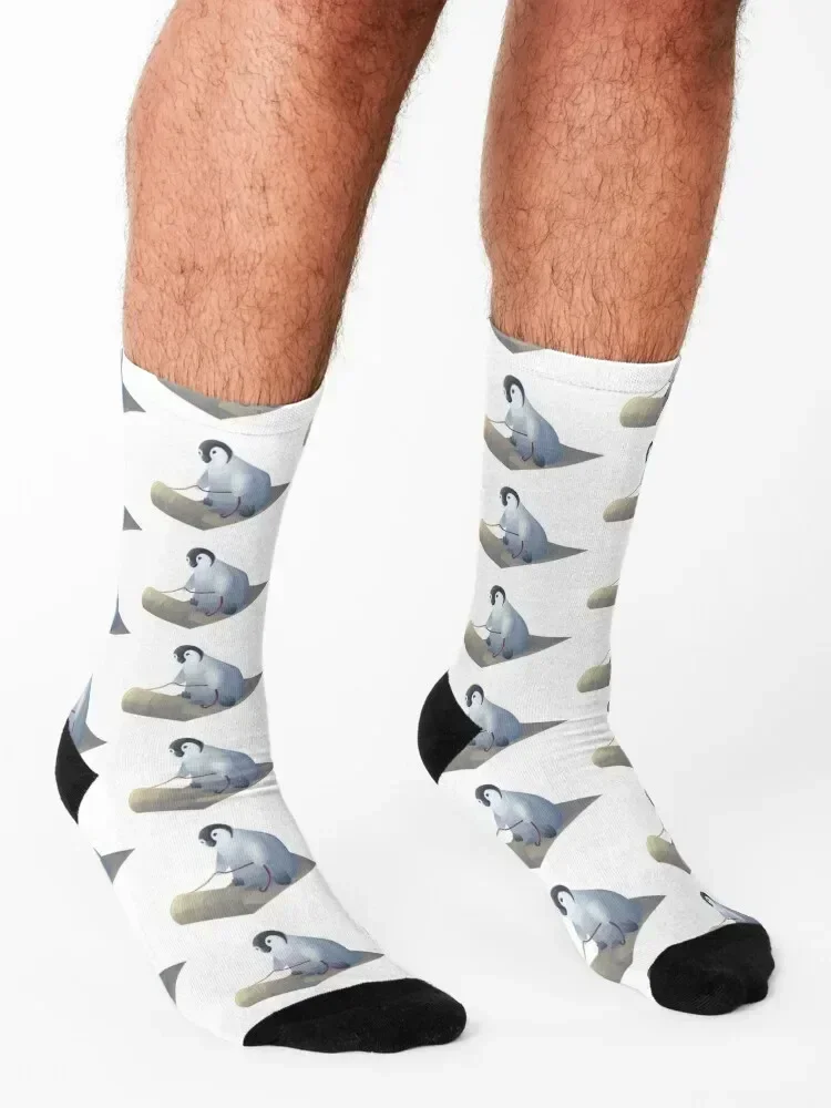 Sledding Penguin Socks senderismo MODA diseñador nuevo en's Mujer Calcetines Hombre