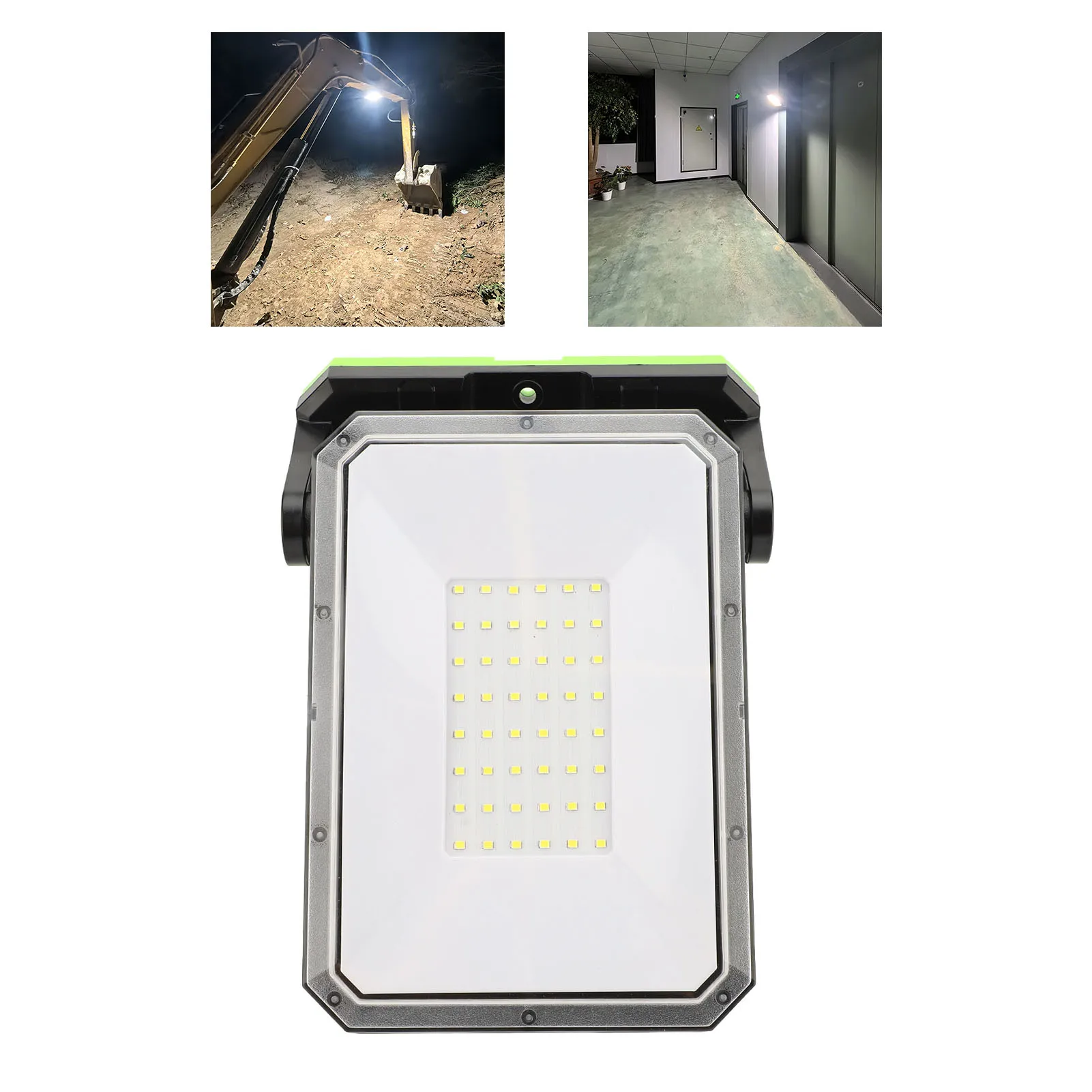 ضوء عمل قابل للطي من النوع C شحن 3 مستويات إضاءة بحد أقصى 1300LM LED كشاف ضوء بطارية 4000 مللي أمبير في الساعة للتخييم في الهواء الطلق والتنزه