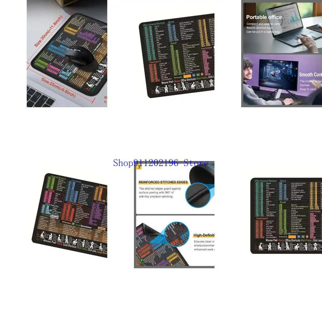 

P82A Утолщенные края компьютерные коврики преуспевают ярлык с печать