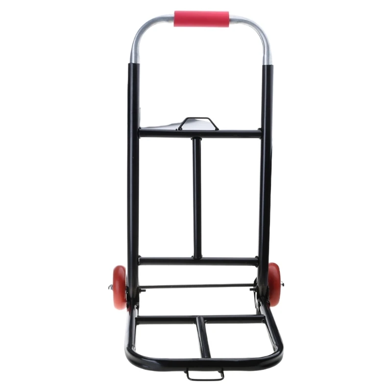 Carrello portatile pieghevole con ruote in gomma da 10 per viaggi shopping