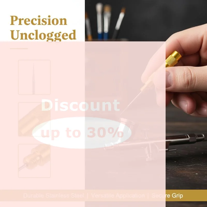[Stainless Steel Nozzle Cleaning Needles Tool Unclogging Cleaning Needle Disassembly And Cleaning Spray Pen Air Pump Tool]