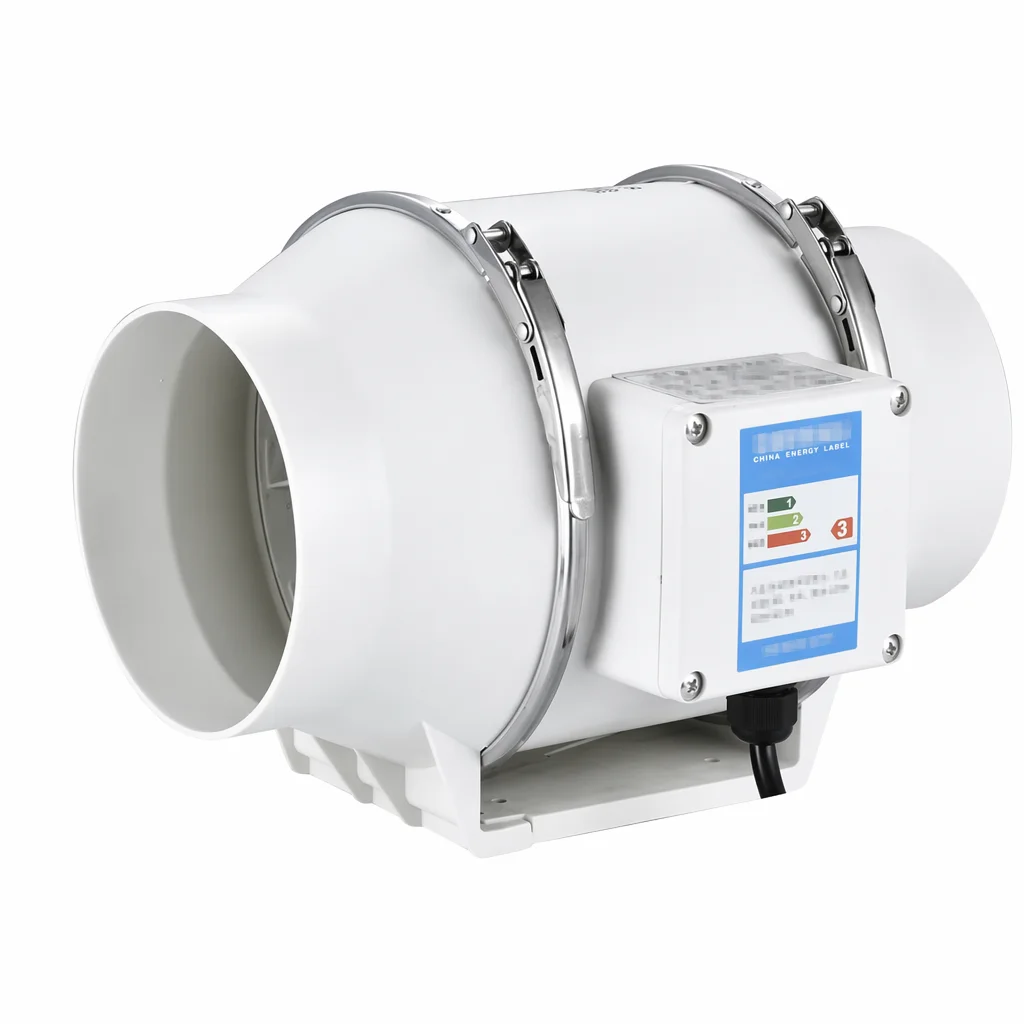 4 Inch Exhaust Fans 220V Household Inline Duct Fan Extractor Vent Kitchen Bathroom Air Purify Ventilator Diagonal Flow Fan
