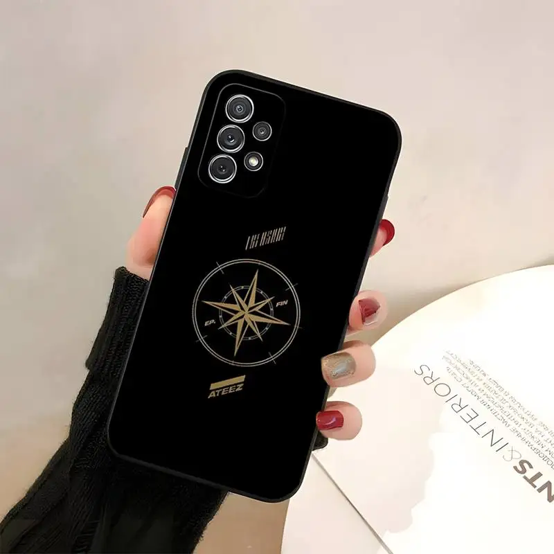 KPOP ATEEZ Logo Phone Case Funda For Samsung A33 A01 A02 A6s A10 A10s A11 A12 A20E A20C A21 A21s A22 A6 A7 A8 2018 Cover