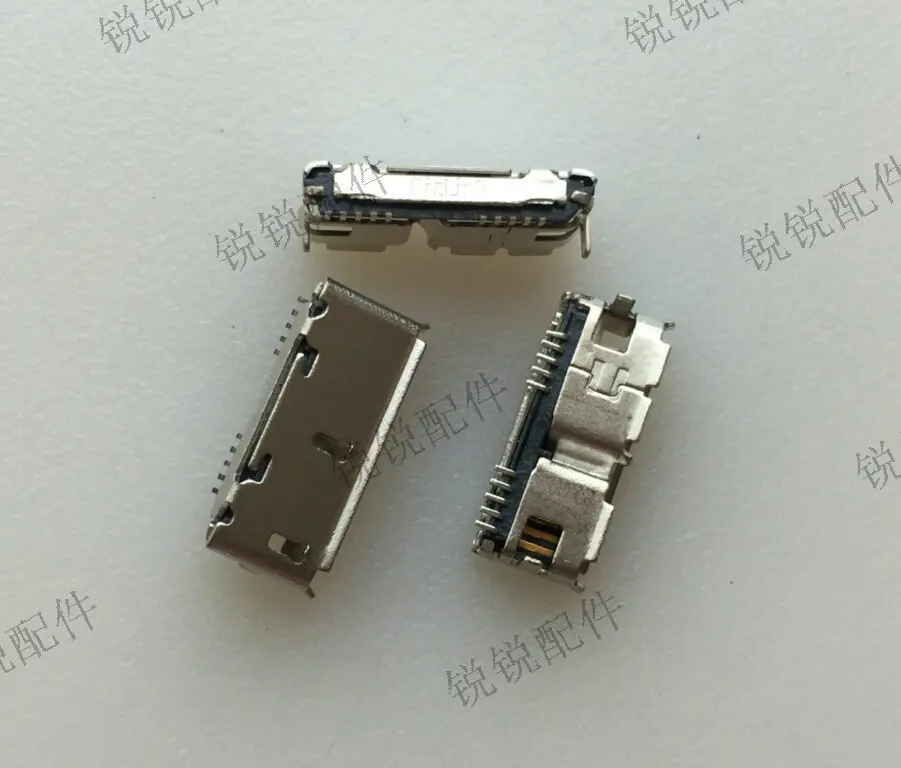For mobile hard disk interface charging tail plug USB3.0 female seat Micro 3.0 female seat B type 2 fixed foot