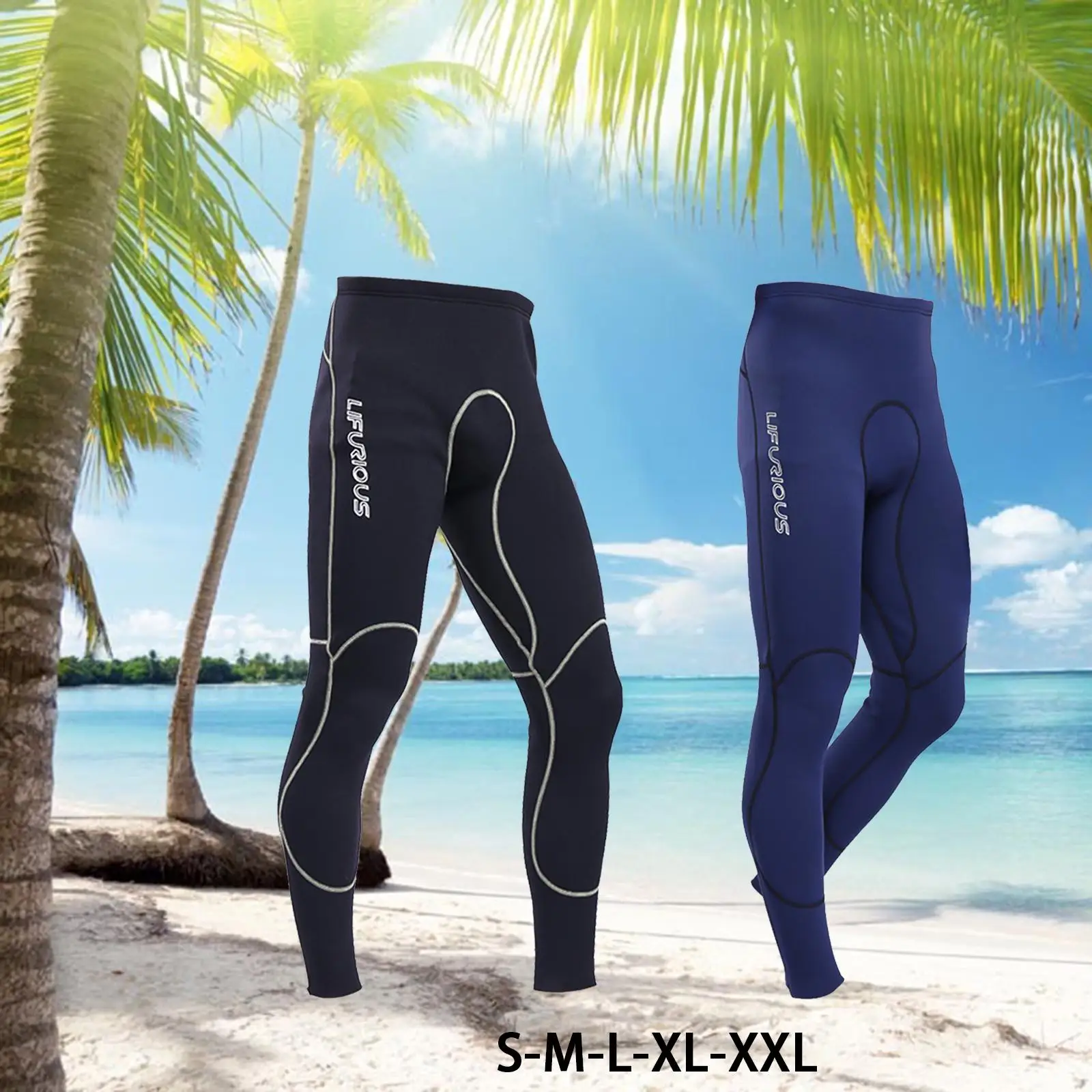 Mens Wetsuit Pants Neoprene Keep Warm 2mm for Surfing