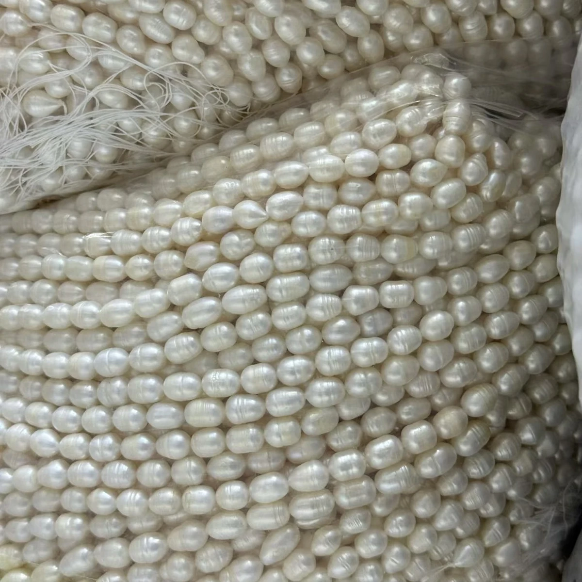 

AA 7.5-8.5mm Natural Freshwater Pearl White Rice Beads for Jewelry Making DIY Necklace Bracelets Accessorie Wholesale Pearl Bead