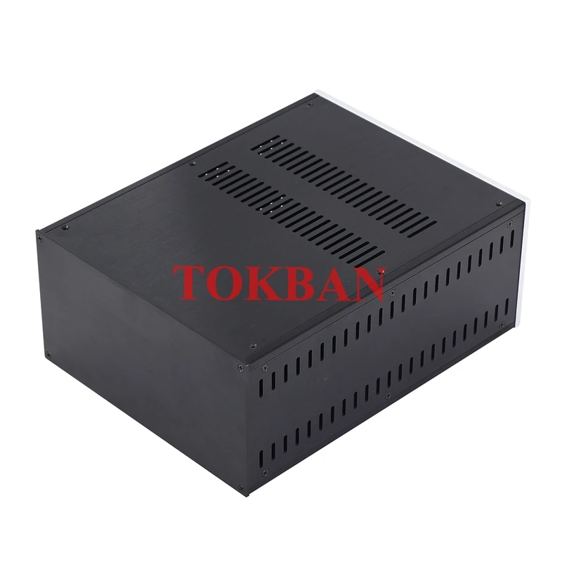 Tokban Audio CJ180 285*150*370mm All Aluminium Power Amplifier Chassis Enclosure DIY Power Supply Case Shell