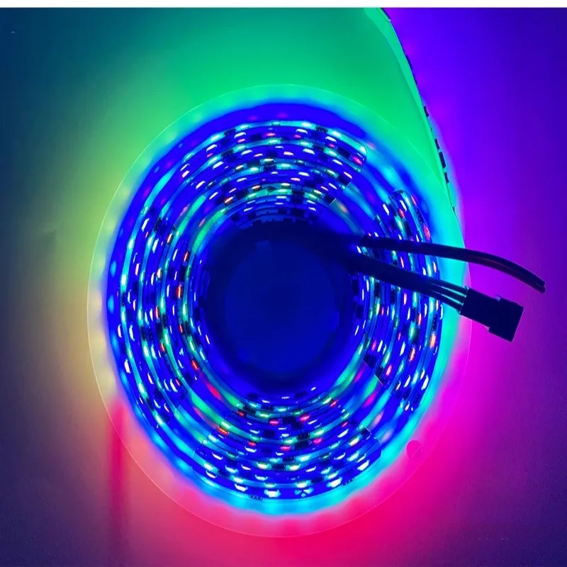 5M DC12V Full Color TM1903 WS2811 RGB LED Pixel Strip 3535 Addressable 8mm 96Leds/m Dream Color Colorful Digtial Led Soft Tape