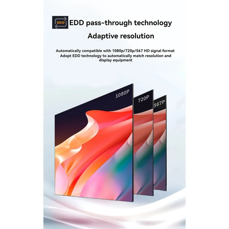 AED7-60M -Compatibele Extender RJ45 naar -Compatibele 1080P HD Video Netwerkkabel Extender Adapter voor HDTV Monitor