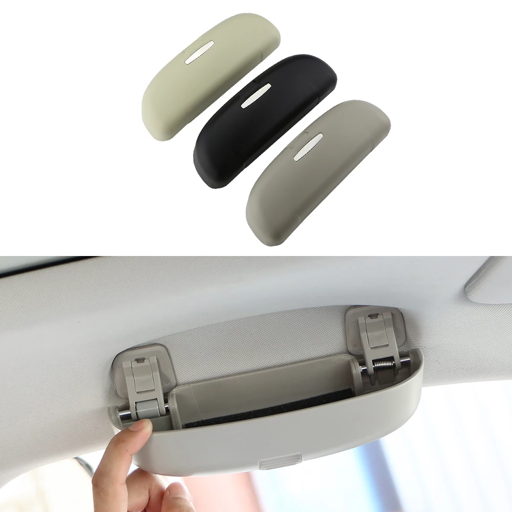 Car Glasses Case Sunglasses Holder Storage Box for Skoda Kodiaq Karoq Kamiq for Volkswagen VW T-Roc Tharu Tarek Atlas 2018-2023