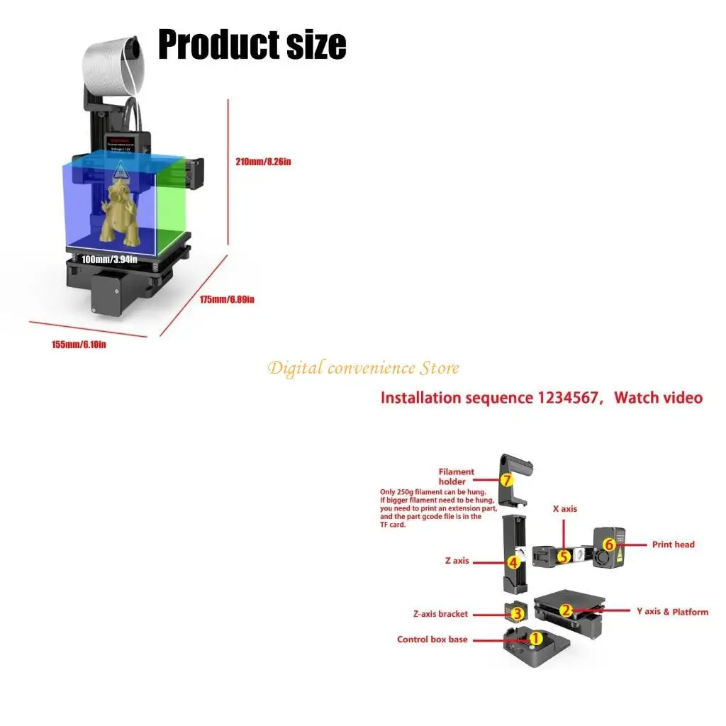 97QA K10 مدخل طابعة ثلاثي الأبعاد فعال للاستخدام المنزلي والاستخدام الذاتي، مما يوفر تقطيعًا تلقائيًا وسهل التشغيل #1