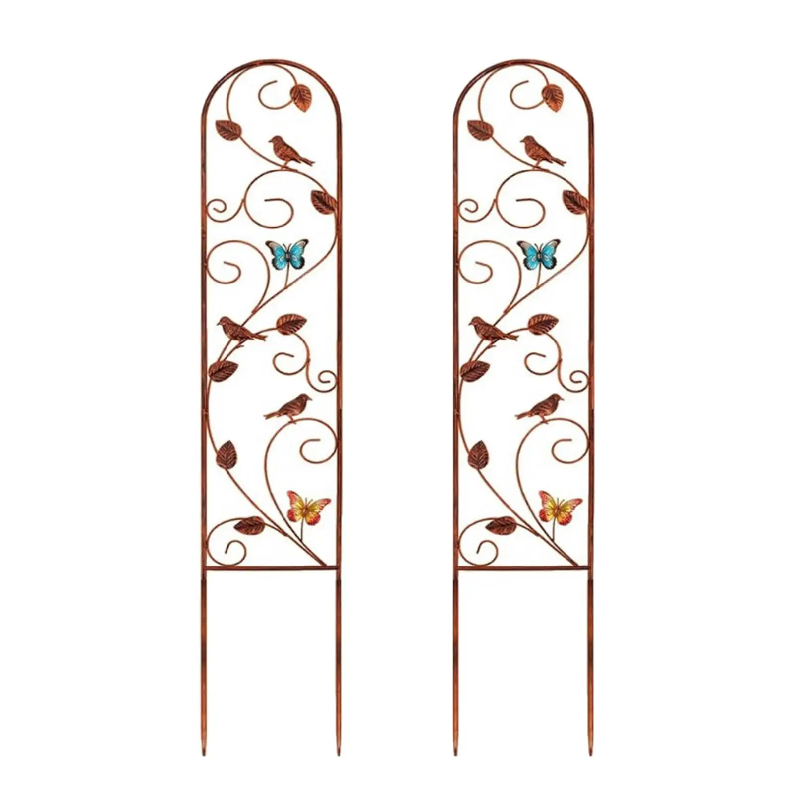 2 Pieces Garden Trellis Outdoor Decoration Heavy Duty Versatile Easy Installation Arched Plant Support for Flower Vegetable