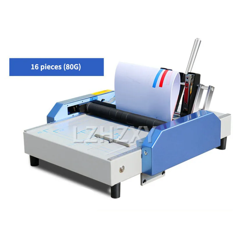 A3/A4 Electric Stapler Folding Machine 220V/110V Electric Creasing Machine Card Folding Machines Color Pages Dashed Machine