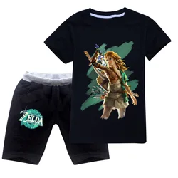 New Game Hot Tears of The Kingdom Kids Clothes Summer Baby Boys Girls Casual T-shirt +Short Pants Sport Outfits Children Pajamas