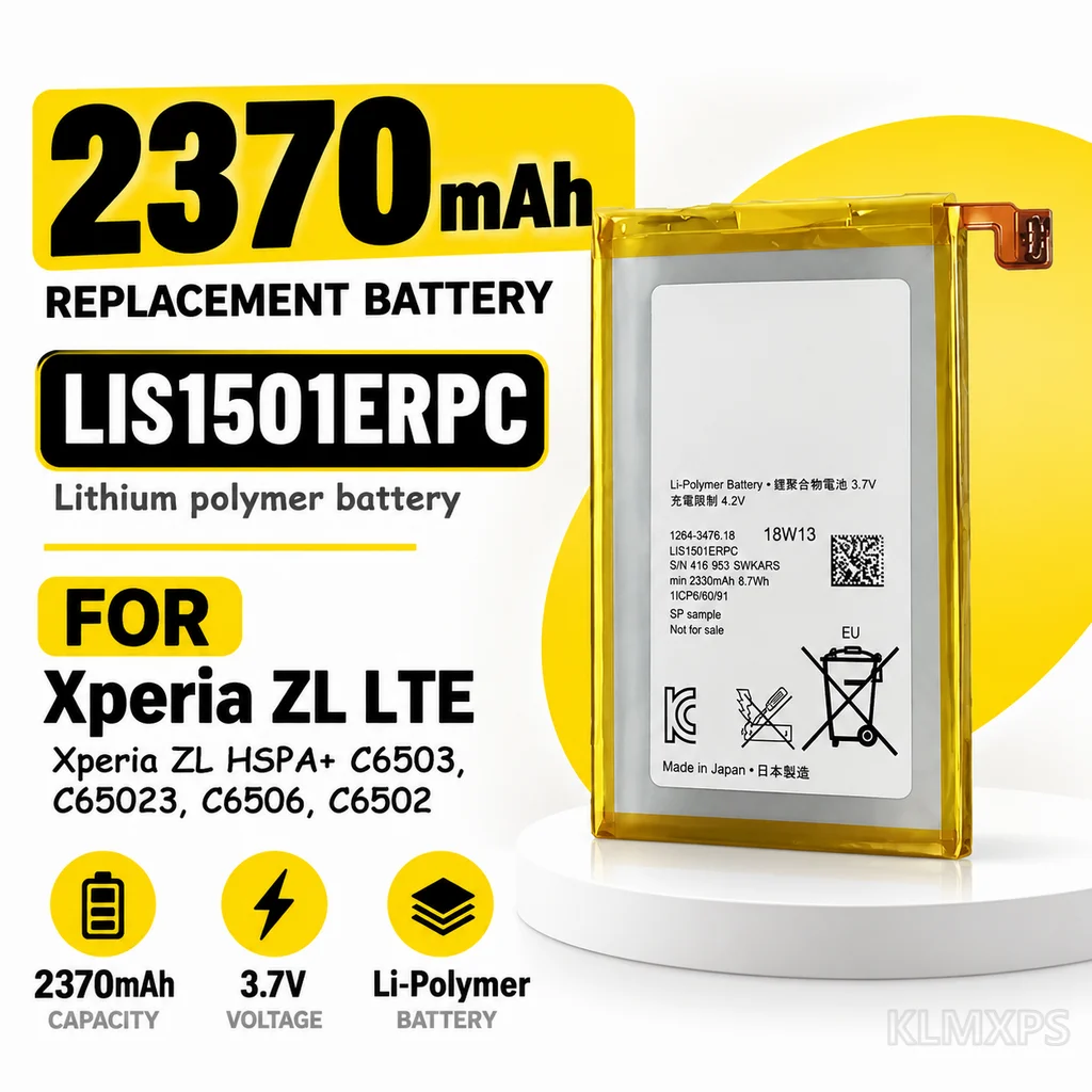 Phone Replacement Battery LIS1501ERPC With Tool Kit For Sony Xperia ZL LTE/HSPA+ C6503 C65023 C6506 C6502 Repair Battery