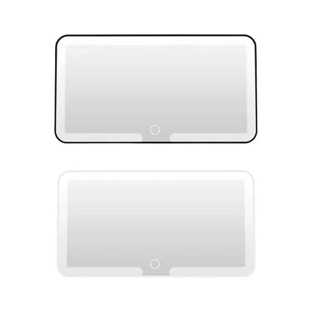 

HD Car Sun Visor Makeup Mirror with LED Lights Shatterproof Design Easy Clip-on Installation Multi-Function Vanity Light