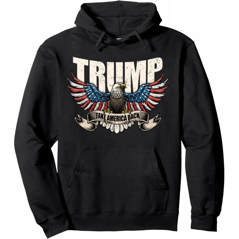 

Trump's 2024 sweatshirt brings America back MAGA 47 presidential rally Republican round neck sweatshirt Men's and Women's Look