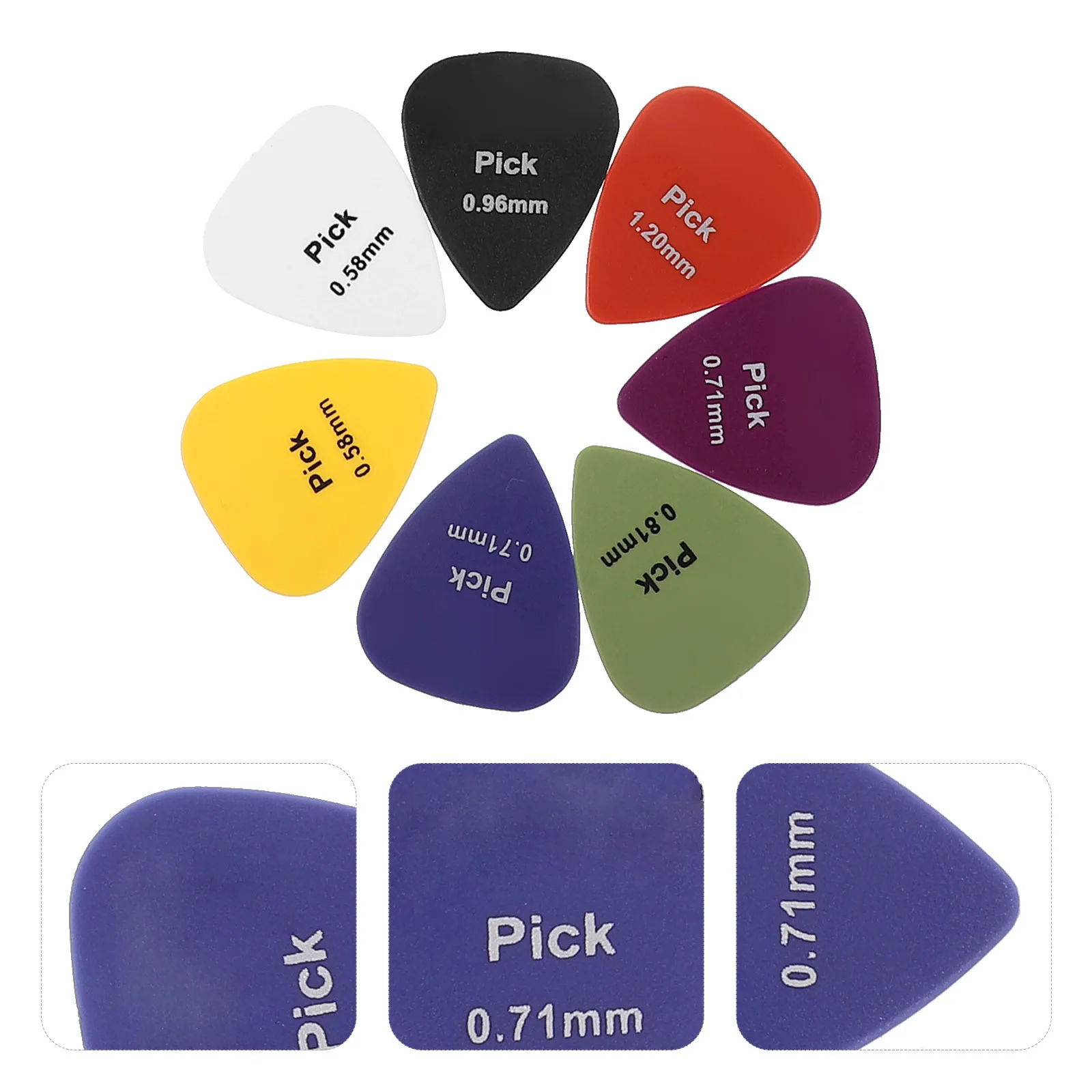 

50pcs Guitar Picks Kit For Electric Acoustic Bass Guitar Variety Pack Thick Small Lightweight Durable Musical Instrument
