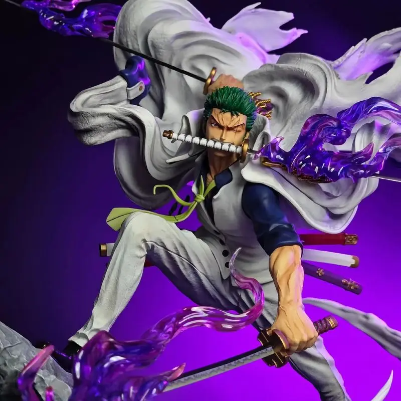 Figura de Anime de una pieza de 22cm, figura de acción Gk Roronoa Zoro, colección de Pvc, juguetes de modelos de dibujos animados, adornos decorativos de escritorio