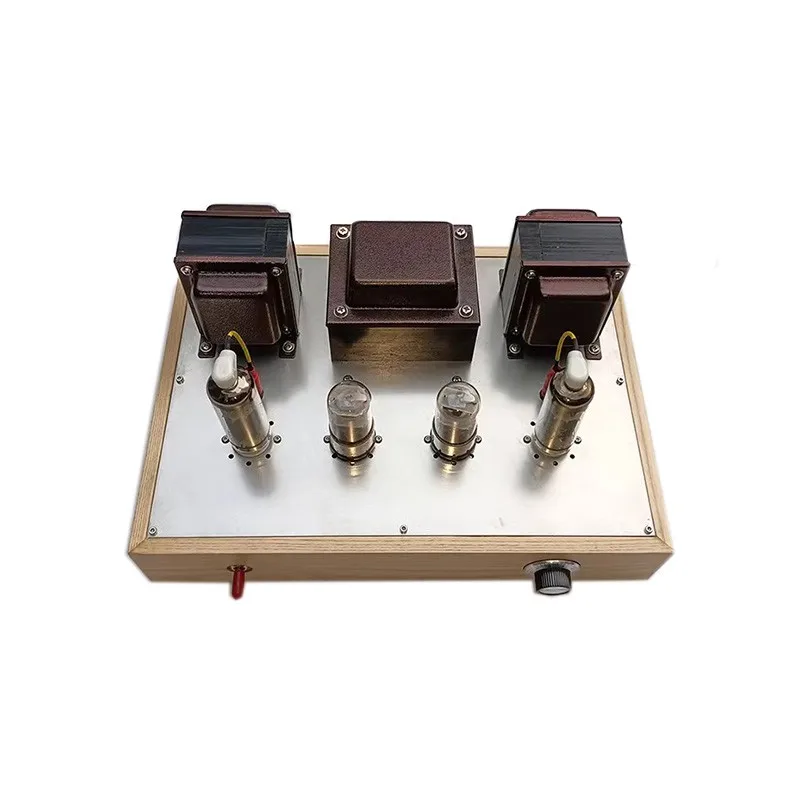 Amplifier Tabung Kelas A Single-Ended 6G2P + 6P12, Power Amp Mini HiFi Desktop 6W+6W (Unit Terpasang)