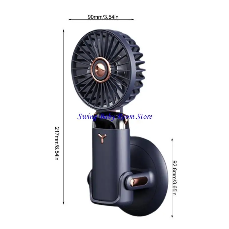 K1AD Small Fan Fan Fan Companed مروحة مروحة قابلة للطي مروحة مروحة مروحة سفر صغيرة مروحة التبريد مثالية للمكتب والاستخدام في