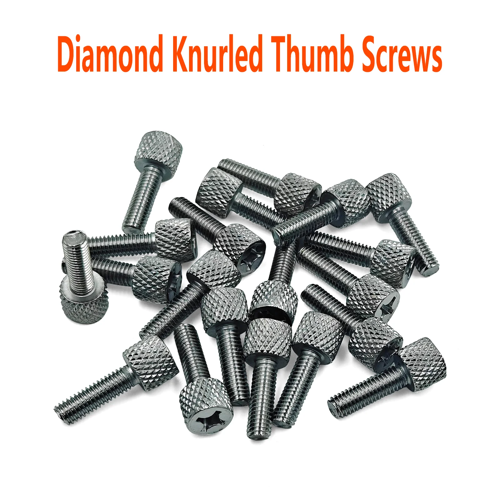 20Pcs Rack Screws, Hand-Twist Knurled Thumb Screws for Rack Mount Hardware, M5 M6 #10-32 #12-24 Cabinet Mounting Screws
