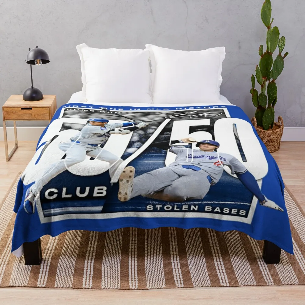 

Shohei Ohtani The Legend of Baseball Throw Blanket Shaggy Sofa Throw Cute Plaid Luxury Brand Blankets