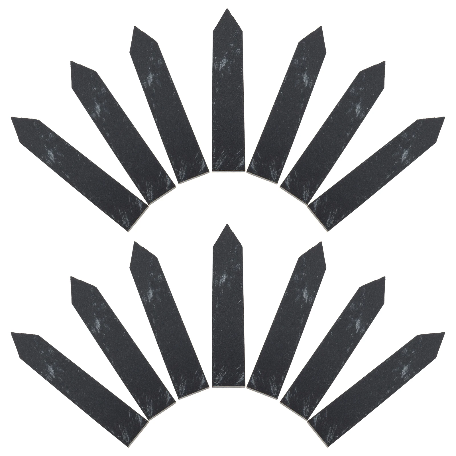 

10 Pcs Plant Labels 10*2cm Black Garden Markers for Flower Beds Easy to Write Lightweight Portable Storage