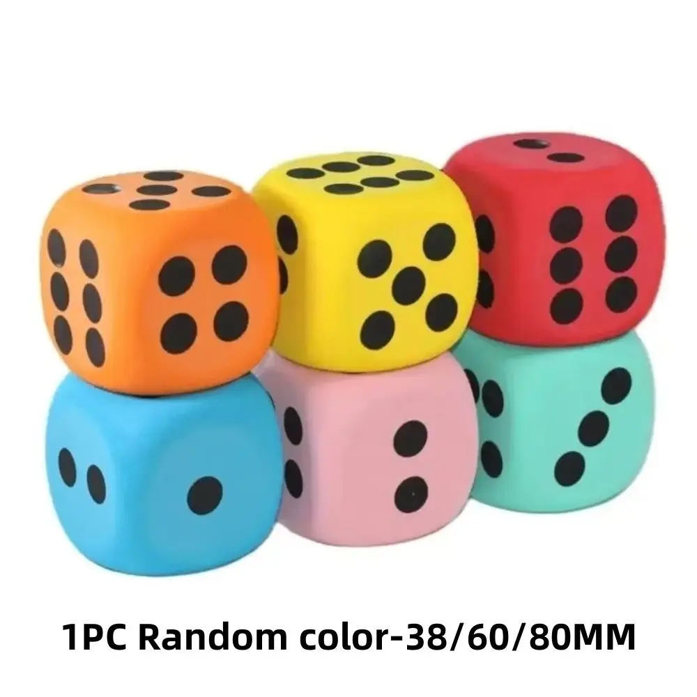 

1PC 60/80mm Dot Dices Large Foam Learning Aids Six Sides Dices Classroom Math Teaching Kids Counting Toy Point Dice