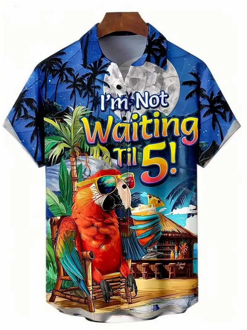 

Animal Shirt Men's Short Sleeve Summer Outdoor Casual Tops Shirt 3D Print Cartoon Pattern Large OverSize Loose Men's Clothing