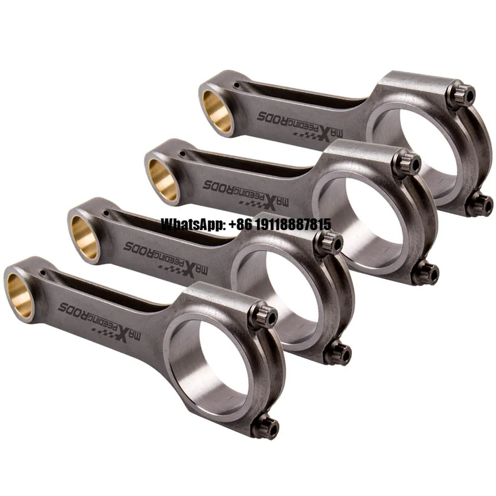 

4340 Forged H-Beam Connecting Rods M42B18 M44B19 M40B18 for BMW E30 E36 E34 318I 318IS 318TI M40 Conrods140mm