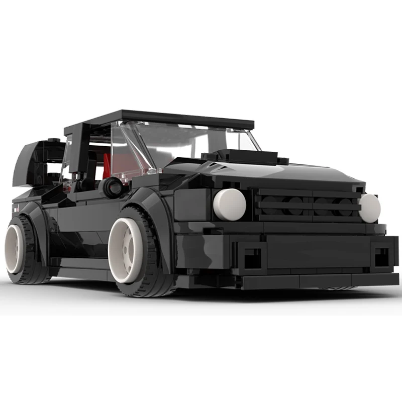 Speed Racing Car Model MOC Building Bricks Impreza Compact Sedan Modular Technology Children Holiday Gifts Assemble Toys Suit