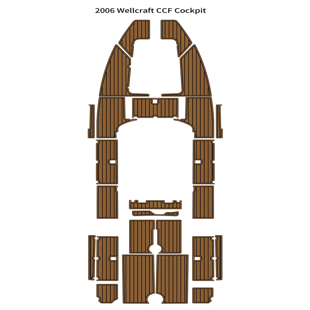 

1987 Wellcraft 32 Martinique Swim Platform Pad Boat EVA Foam Teak Deck Floor Mat