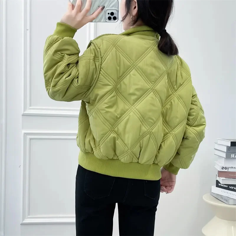 Thickened Padded Coat Outwear Autumn Winter Cotton Coat New Fashion Loose Korean Puffer Coats Short Down Cotton Jecket Women