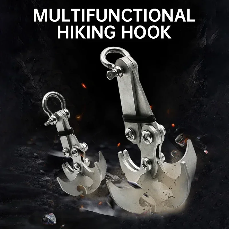 Stainless Steel Folding Grappling Hook - Durable & Deployment, Versatility in Outdoor Adventures & Emergency Tool for Hiking image 3