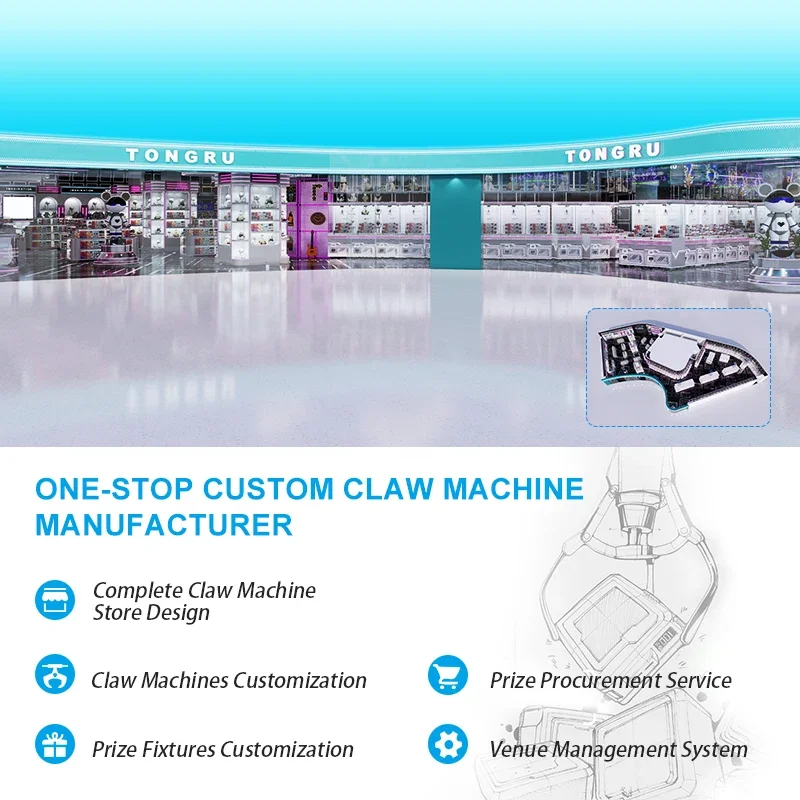 Factory wholesale customization claw machine doll drawing machine coin pusher toy claw crane machine for sale