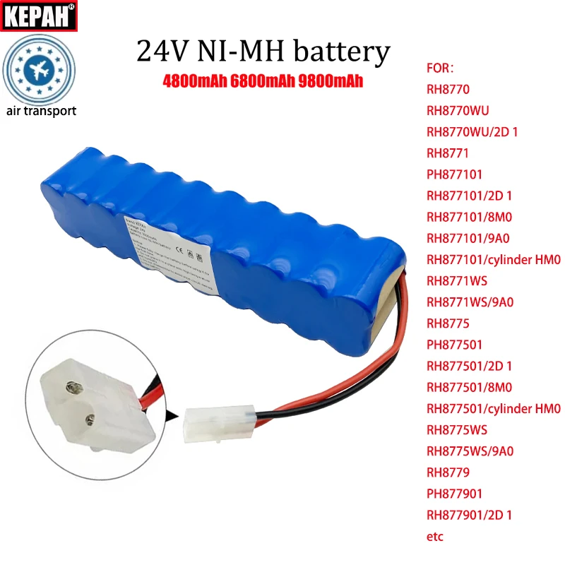 24V Ni-MH elevator backup,vacuum cleaner battery,for Rowenta 98CD,RH8775WS/9A0,RH877901/2D 1/8M0,RH8771,Renig German Air Force