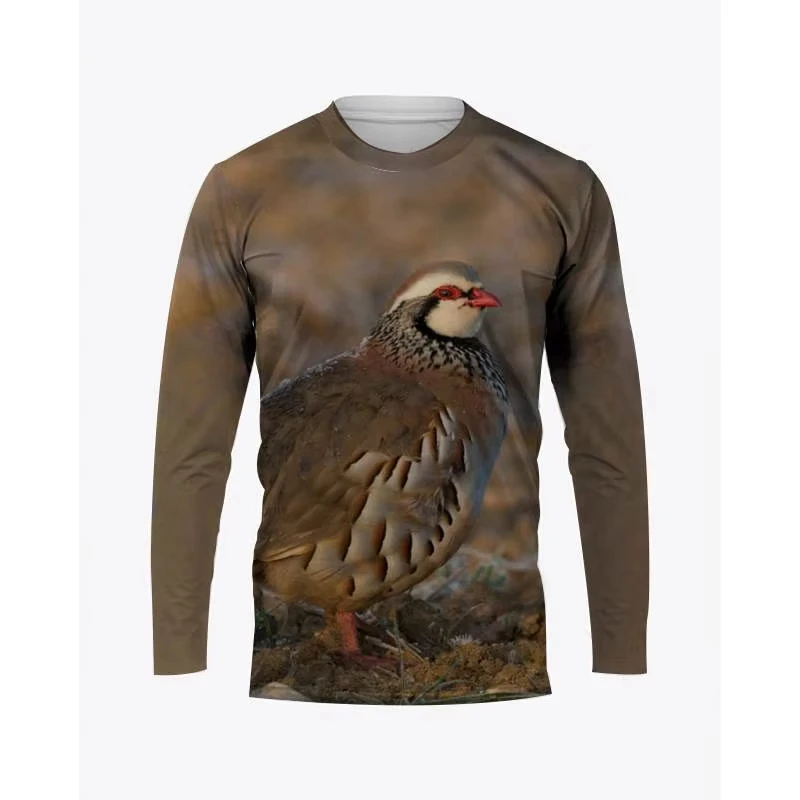 Hunting Quail - Camouflage Hunting Animals Quail Graphic T
