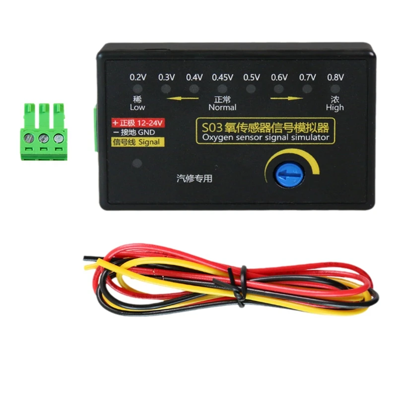 New S03 Oxygen Sensor Mini Type Automobile Oxygen Sensor Signal Simulator,Simulate Four-Wire Oxygen Sensor Signal