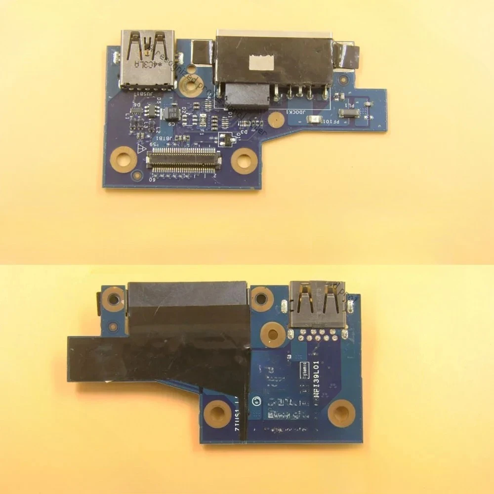 Original For Lenovo S5 Yoga 15 DC Jack Power USB Port Socket Board LS-B595P ZIUS1 435MFI39L01