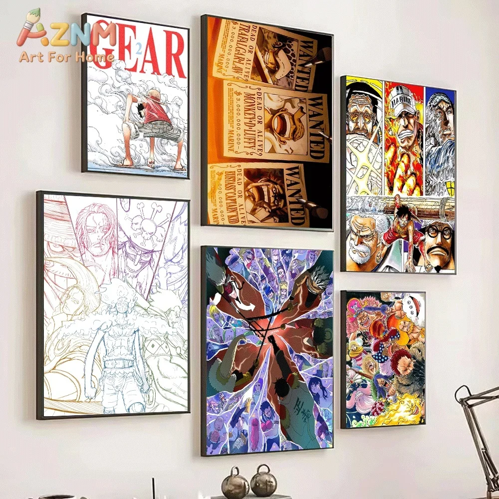 One Piece Anime Canvas Wall Ar - đánh giá và giá One Piece Straw Hat