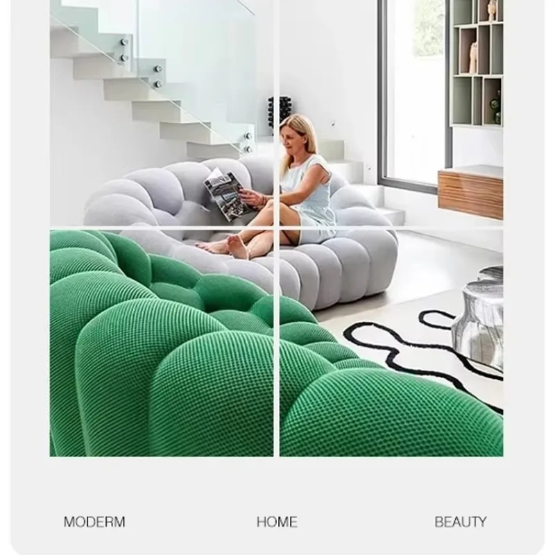Couch Nordic Sofa Modern Compression Sofa Football Bubble Special-shaped 3-seater Sofas Living Room Single Sofas Home Furniture - view 6