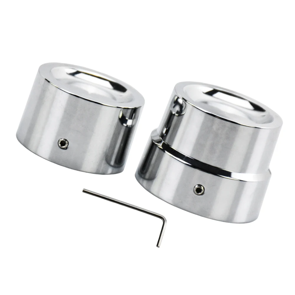 1 Pair  Motorcycle Rear Axle Nut Covers For Harley-Davidson CVO Dyna Electra Fat Boy Night Train Sportster Street Ultra VRSCD