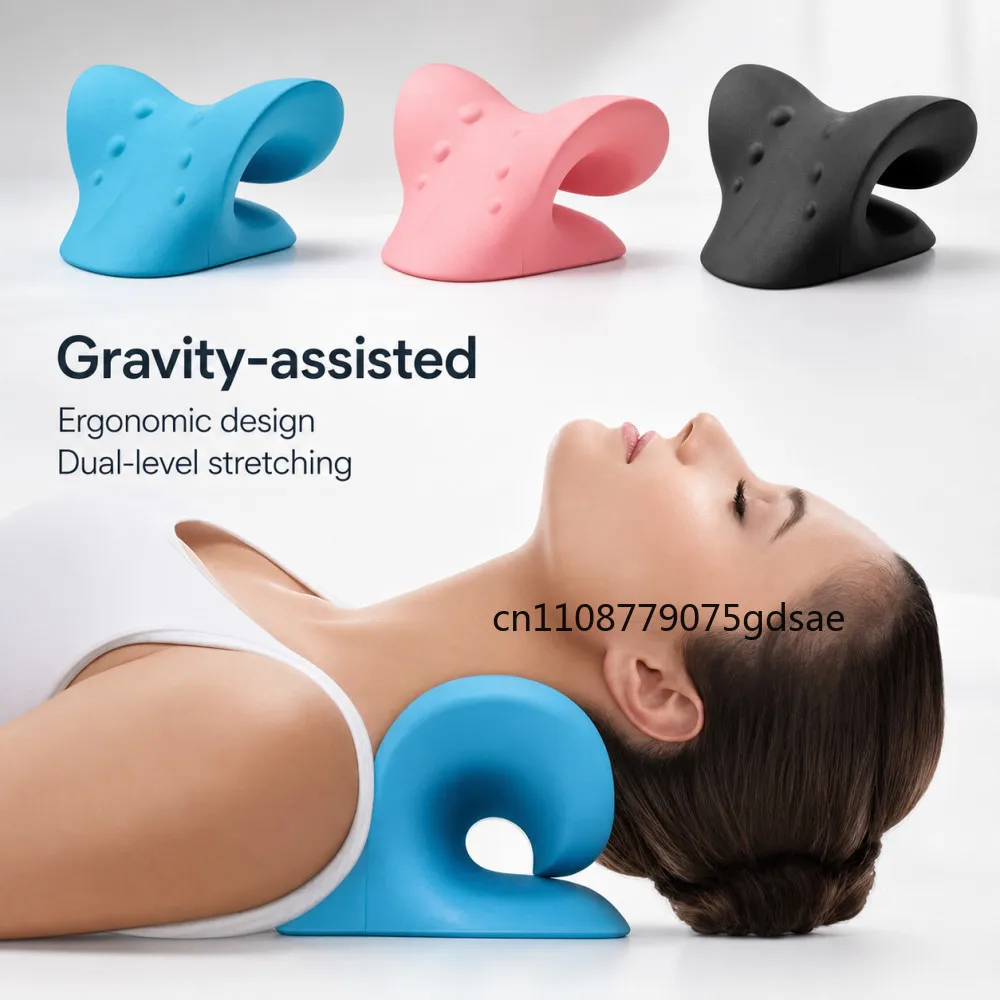 Neck And Shoulder Relaxer Cervical Chiropractic Traction Device Advanced Cervical Traction Device Remedial Pillows