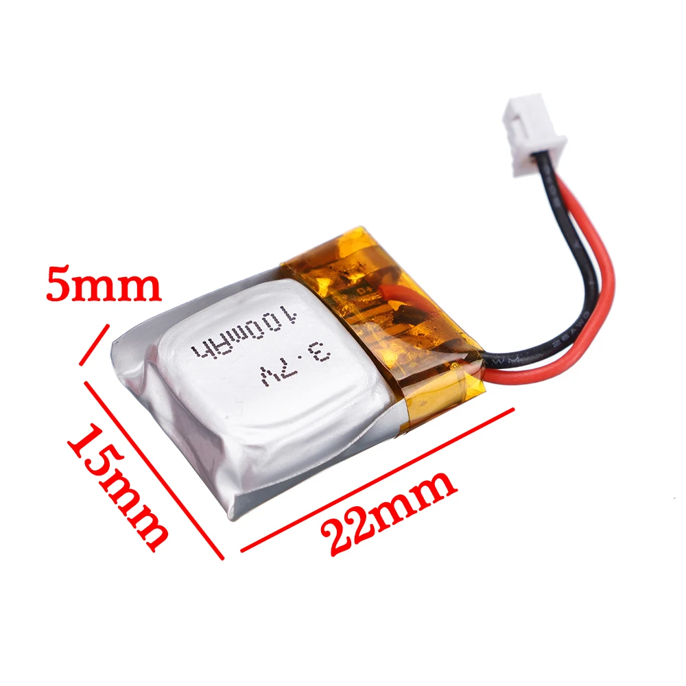 1/2/3/5/8/10pcs 3.7V 100mAh lithium battery RC Mini White Plug for RC 1/28 Mini Car / RC Helicopter /RC quadcopter