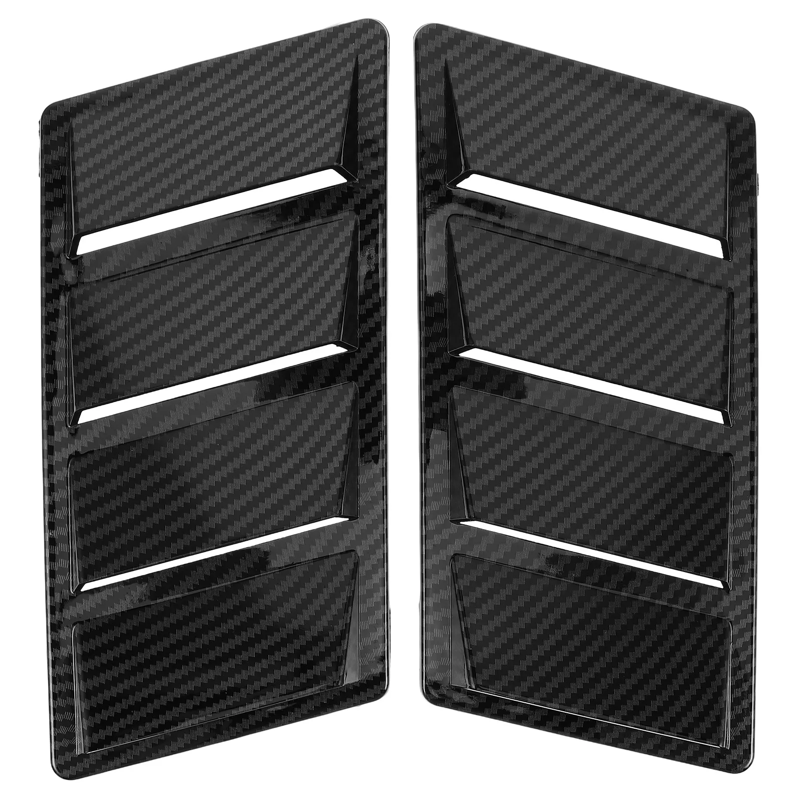 

2pcs Engine Hood Vent Cover Shark Gill Design Universal Air Vents ABS Material Car Bonnet Accessories Exhaust Head