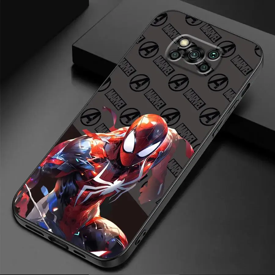 Чехол для телефона Marvel Spider Man Hero Ai для Xiaomi Poco C50 C51 C61 M4 Pro 5G M5 X3 NFC X4 Pro 5G X4 GT F5 F1 C40 M3 F4 Cover